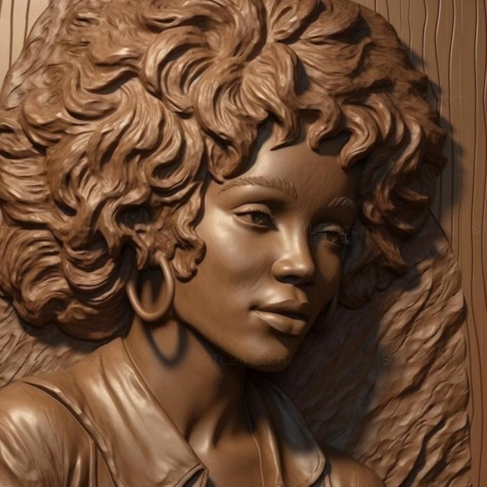 Famous (Whitney Houston 4, 3DFMS_7659) 3D models for cnc